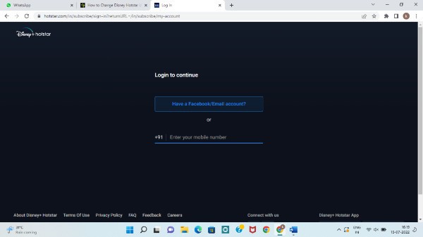 How To Login Hotstar With Jio In PC