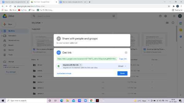 How To Make A Google Drive Folder Public