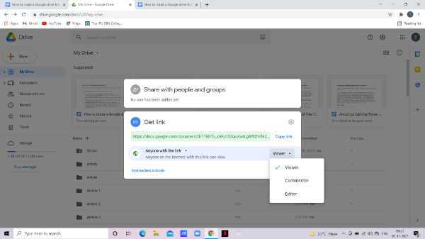 How To Make A Google Drive Folder Public