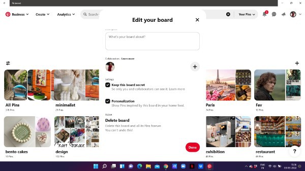 How To Make A Pinterest Board Private