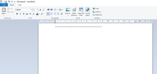 how-to-make-a-table-in-wordpad