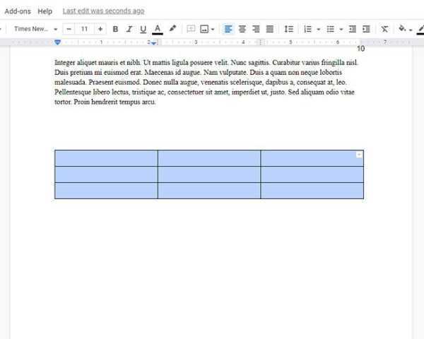 How To Make A Table Smaller In Google Docs