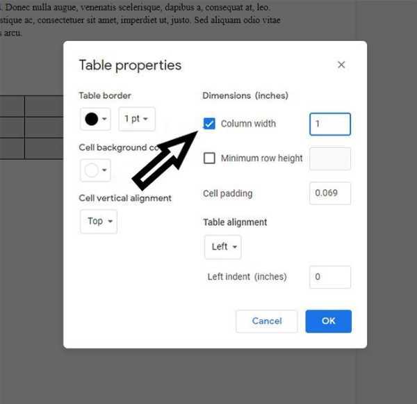 How To Make A Table Smaller In Google Docs