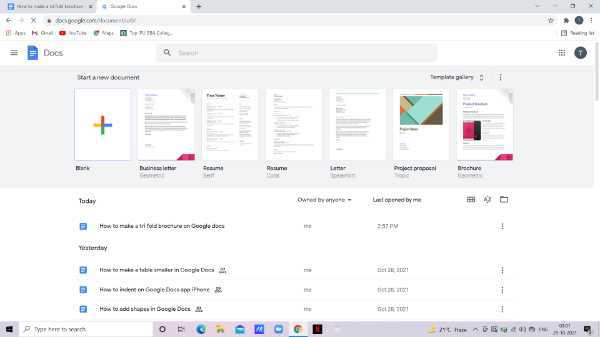 How To Make A Tri Fold Brochure On Google Docs