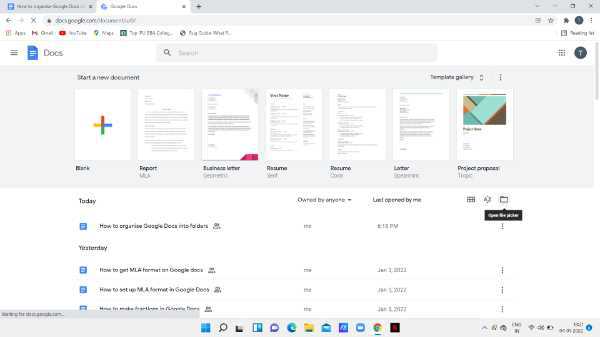 How To Organize Google Docs Into Folders