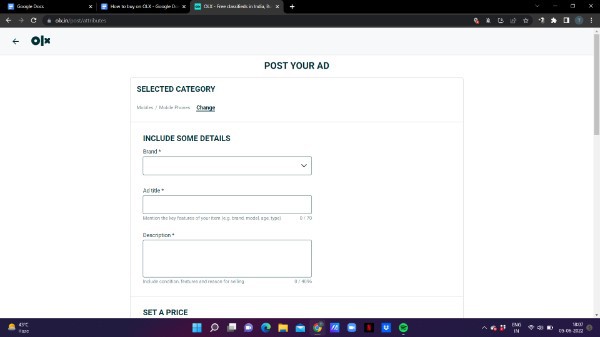 How To Post Ad In OLX