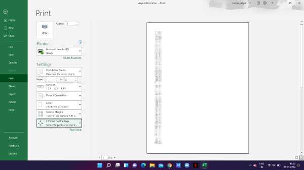 How To Print Excel Spreadsheet On One Page