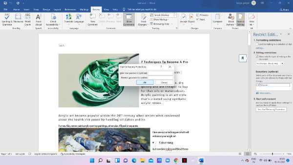 How To Protect Word Document From Editing