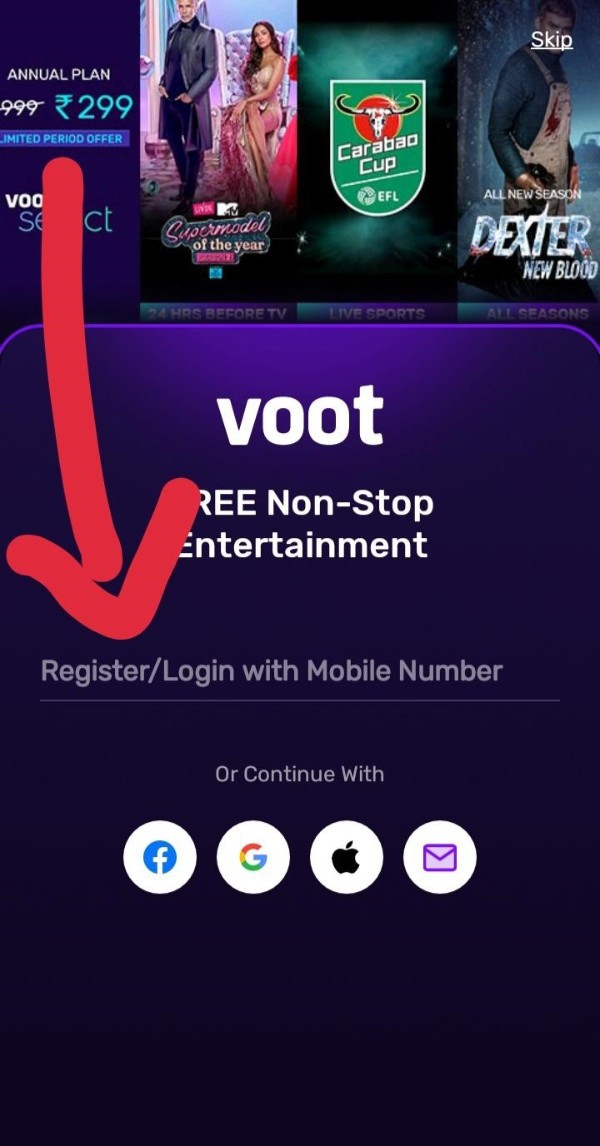 How To Register In Voot App