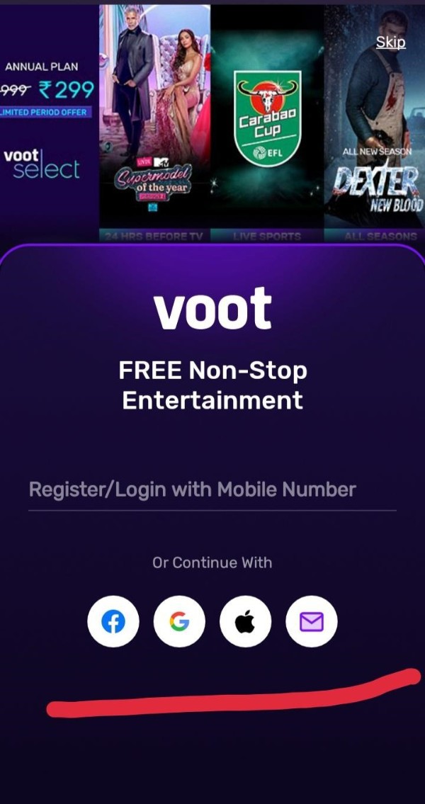 How To Register In Voot App