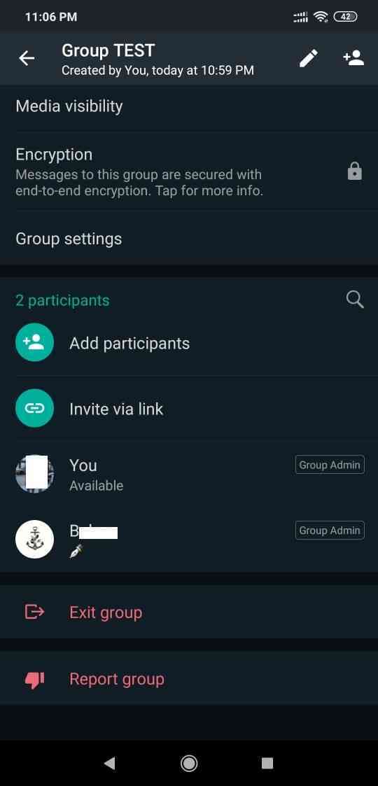 How to remove admin who created the group WhatsApp