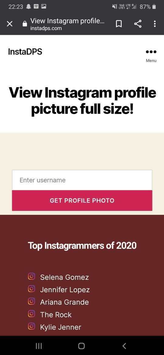 How To See Instagram Profile Picture In Full Size