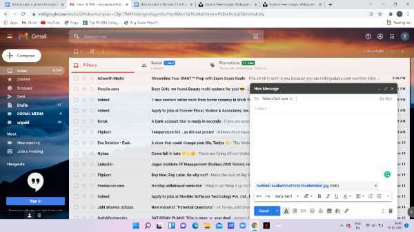 How To Send A Picture Through Gmail
