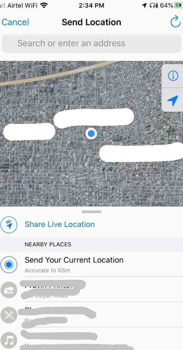 How To Send Another Location In WhatsApp iPhone