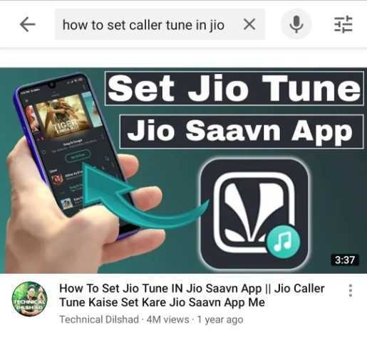 How To Set JIO Caller Tune From YouTube