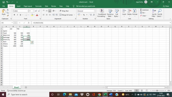 how-to-sum-multiple-rows-in-excel