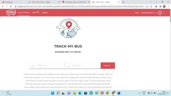 How To Track redBus
