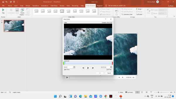 How To Trim A YouTube Video In PowerPoint