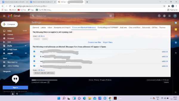 How To Unblock An Email Address In Gmail