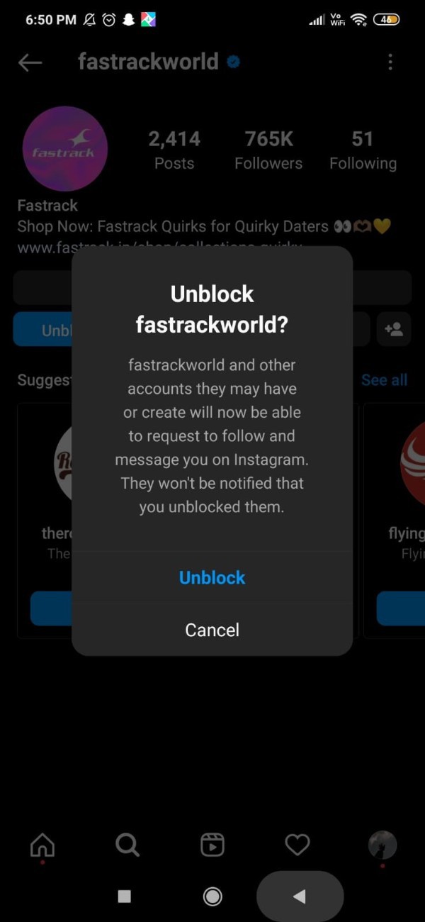 How To Unblock Instagram Account