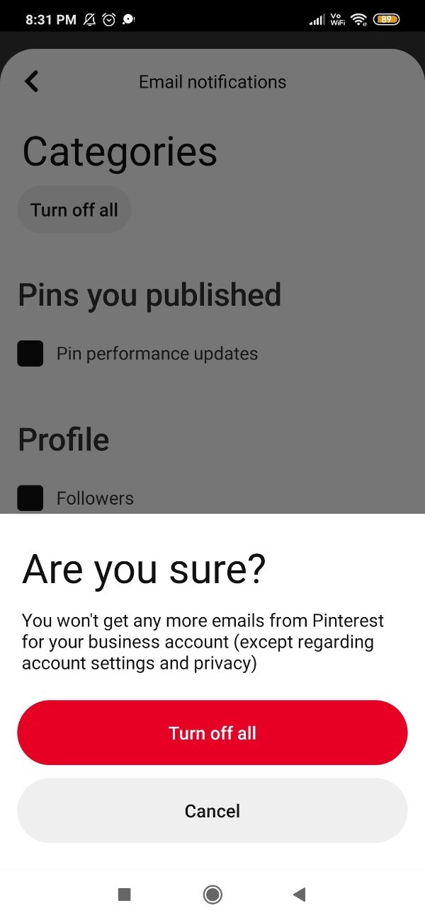How To Unsubscribe Pinterest