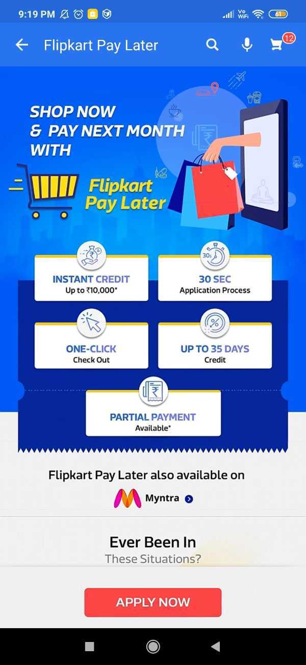 Why Flipkart Pay Later Not Showing In Myntra