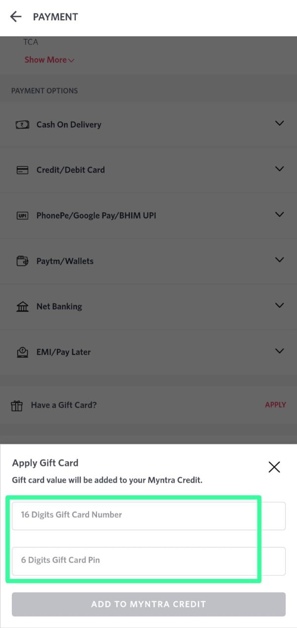 How To Use Myntra Wallet Money