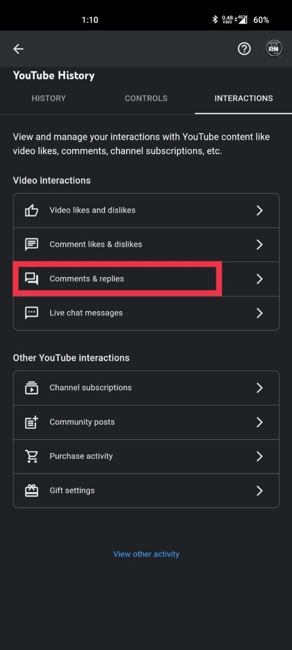 How To View Comments You Made On YouTube App