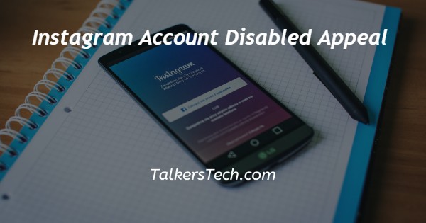 Instagram Account Disabled Appeal