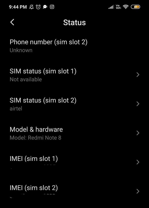 Redmi IMEI Check