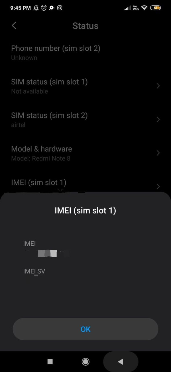 Redmi IMEI Check