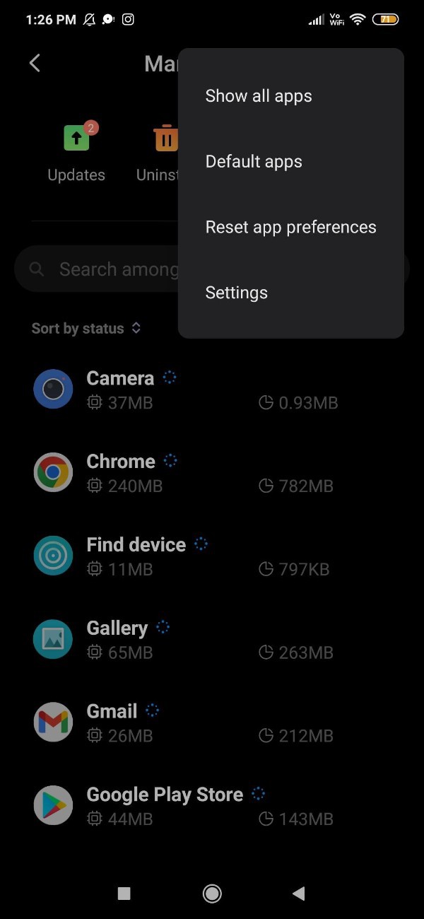 Set Phone As Default In Redmi