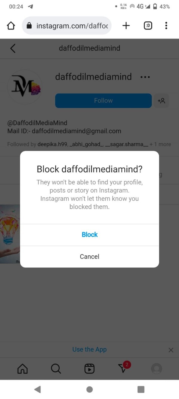 What Happens When You Unblock Someone On Instagram