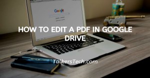 How To Edit A Pdf In Google Drive