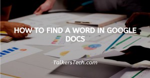 How To Find A Word In Google Docs
