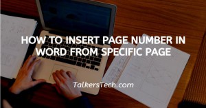 How To Insert Page Number In Word From Specific Page