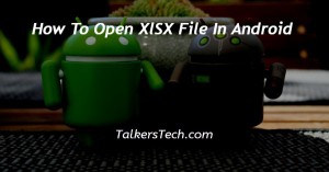 How To Open XlSX File In Android