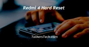 Redmi 4 Hard Reset