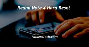 Redmi Note 4 Hard Reset